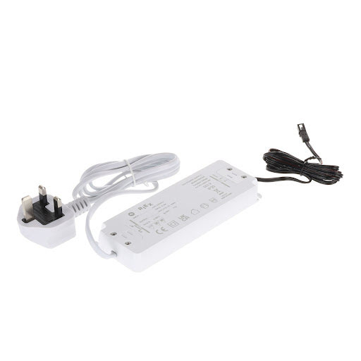 Riex EL27 Transfo LED 24 V, 50 W, 2,1 A, IP20, câble avec MINI connecteur, Fiche UK 
