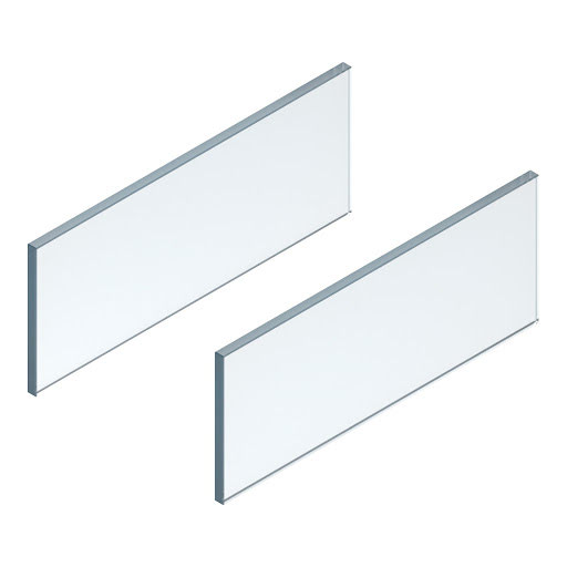 Blum LEGRABOX FREE design element - side, 450 mm, clear glass, pair
