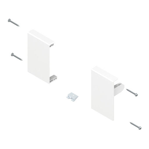 Blum TANDEMBOX Antaro front fixing for inner drawer, height M, color white „Silk", pair