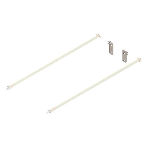 Blum METABOX longside railing, N=450mm, set, white, pair