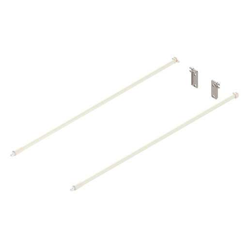 Blum METABOX longside railing, N=550mm, set, white, pair
