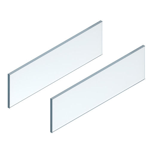 Blum LEGRABOX FREE design element - side, 550 mm, clear glass, pair