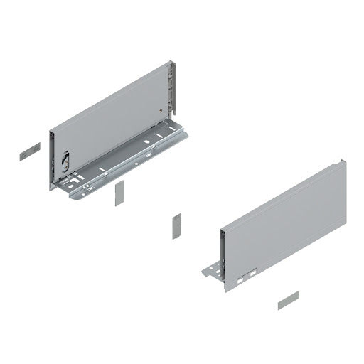 Blum LEGRABOX Pure drawer side, 300 mm, height K, color silver „Polar", pair