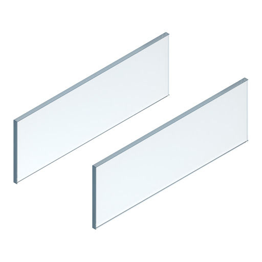 Blum LEGRABOX FREE design element - side, 500 mm, clear glass, pair