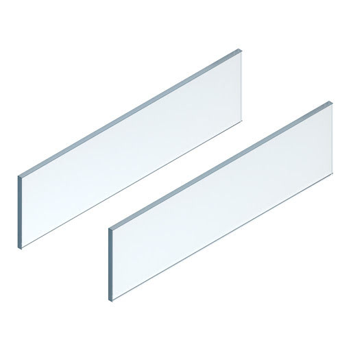 Blum LEGRABOX FREE design element - side, 600 mm, clear glass, pair