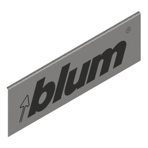 Blum LEGRABOX external cover cap with logo blum, color stainless steel „INOX"