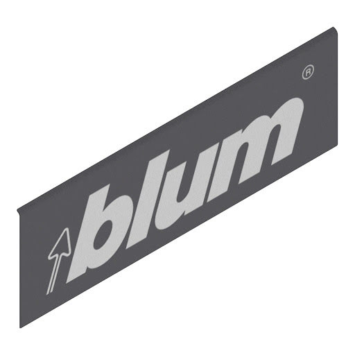 Blum LEGRABOX external cover cap with logo blum, color dark grey „Orion"