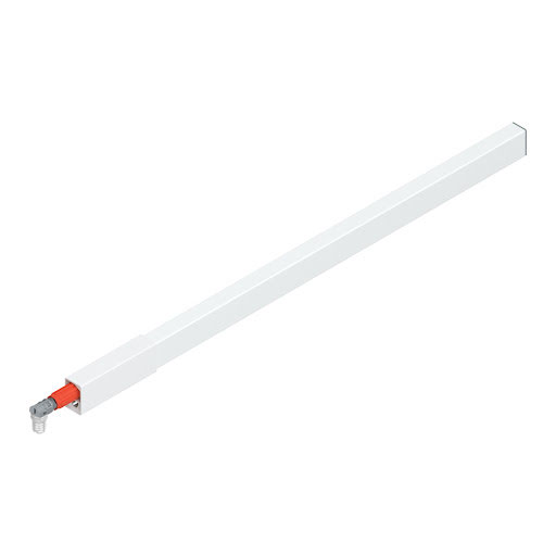Blum TANDEMBOX Antaro longitudinal railing, L500mm, color white „Silk", right