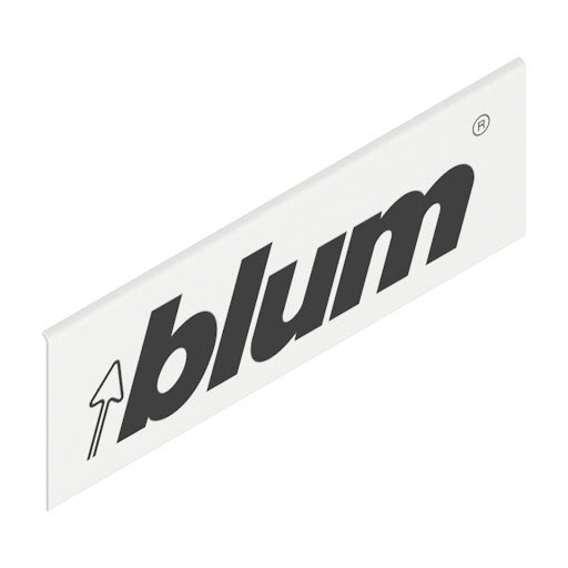Blum LEGRABOX external cover cap with logo blum, color white „Silk"