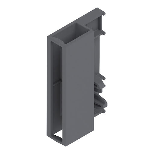 Blum TANDEMBOX Antaro connector for back of design element, C, color dark grey „OrionGrey", left