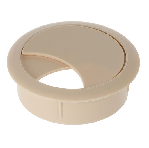 Riex EK62 Cable outlet round plastic ø60 mm, H20, birch