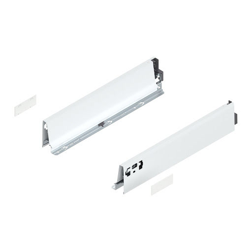 Blum TANDEMBOX Antaro drawer side, L400mm, M height, color white „Silk", pair