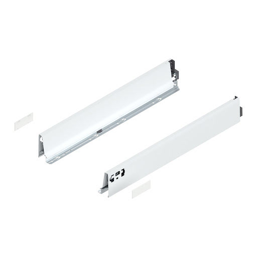 Blum TANDEMBOX Antaro drawer side, L550mm, M height, color white „Silk", pair