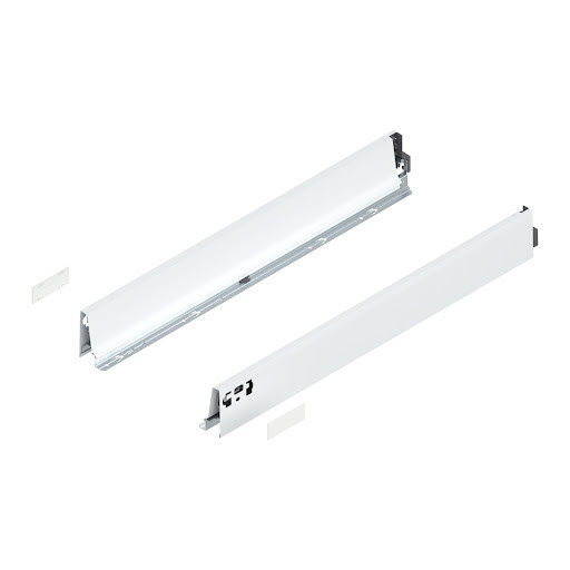 Blum TANDEMBOX Antaro drawer side, L650mm, M height, color white „Silk", pair