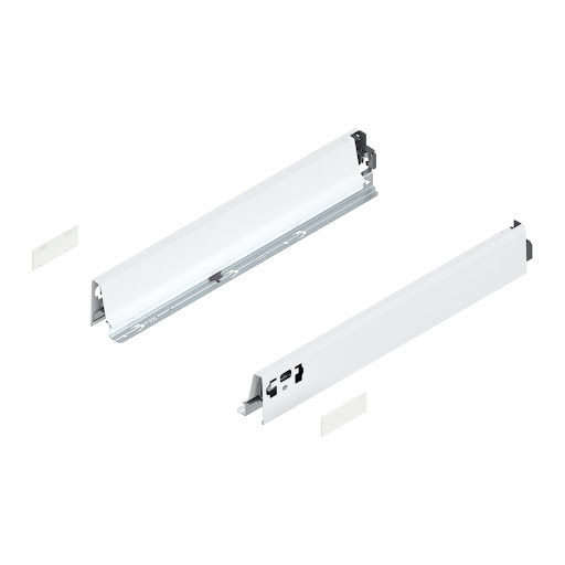 Blum TANDEMBOX Antaro drawer side, L450mm, N height, color white „Silk", pair