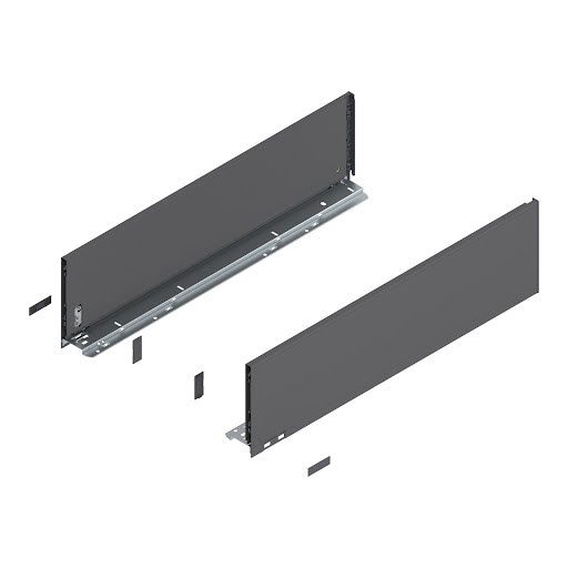 Blum LEGRABOX Pure drawer side, 650 mm, height C, color dark grey „Orion", pair