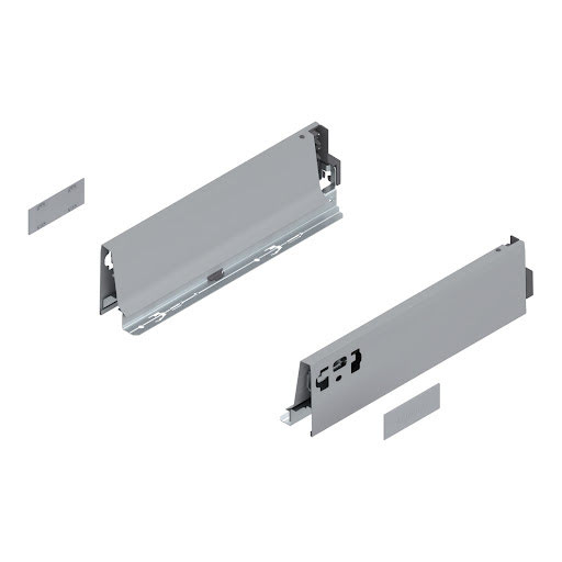 Blum TANDEMBOX Antaro drawer side, L300mm, M height, color light grey „WhiteAlu", pair