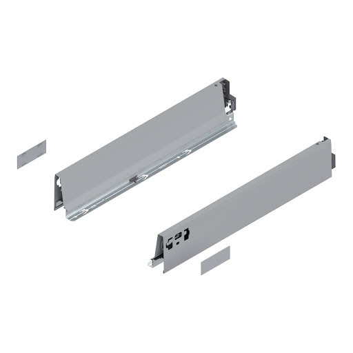 Blum TANDEMBOX Antaro drawer side, L450mm, M height, color light grey „WhiteAlu", pair