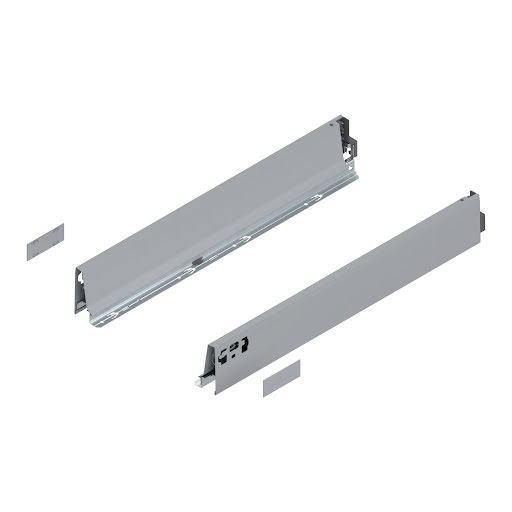 Blum TANDEMBOX Antaro drawer side, L550mm, M height, color light grey „WhiteAlu", pair