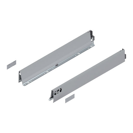 Blum TANDEMBOX Antaro drawer side, L600mm, M height, color light grey „WhiteAlu", pair