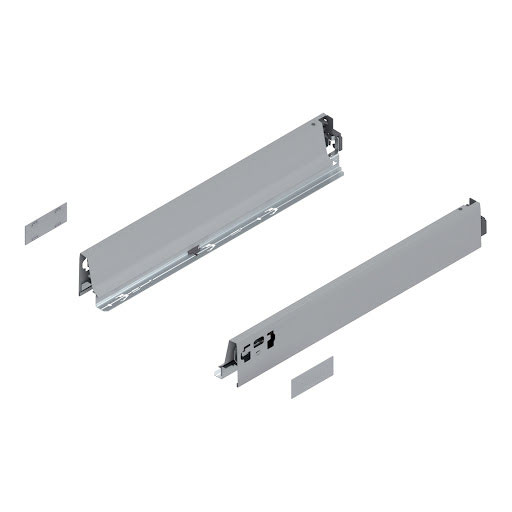 Blum TANDEMBOX Antaro drawer side, L450mm, N height, color light grey „WhiteAlu", pair