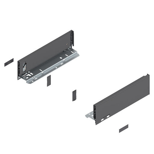Blum LEGRABOX Pure drawer side, 300 mm, height M, color dark grey „Orion", pair
