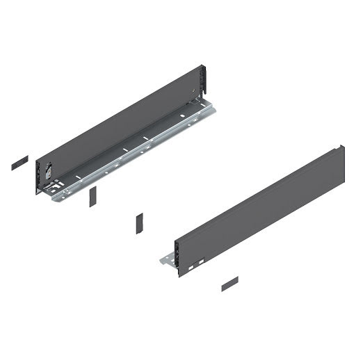 Blum LEGRABOX Pure drawer side, 500 mm, height M, color dark grey „Orion", pair