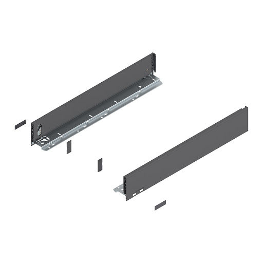 Blum LEGRABOX Pure drawer side, 550 mm, height M, color dark grey „Orion", pair