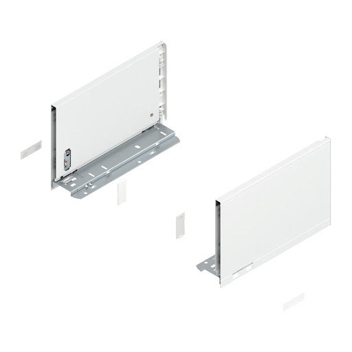 Blum LEGRABOX Pure drawer side, 270 mm, height C, color white „Silk", pair