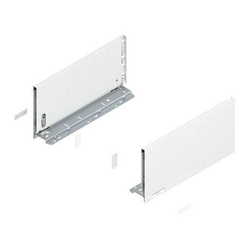 Blum LEGRABOX Pure drawer side, 350 mm, height C, color white „Silk", pair
