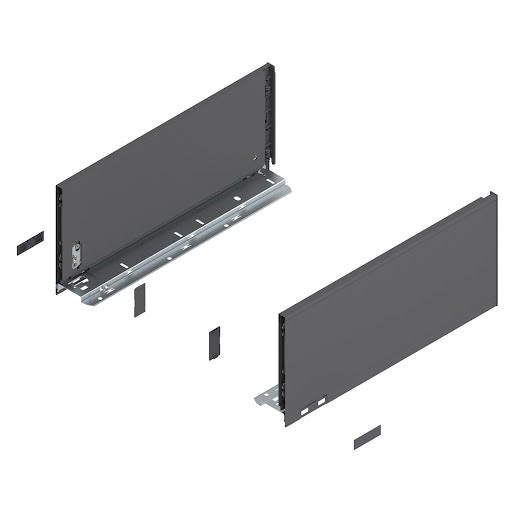 Blum LEGRABOX Pure drawer side, 400 mm, height C, color dark grey „Orion", pair