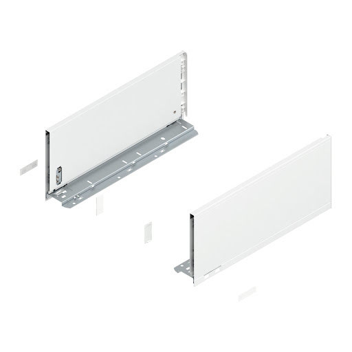Blum LEGRABOX Pure drawer side, 400 mm, height C, color white „Silk", pair