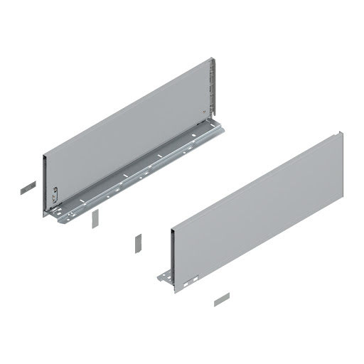 Blum LEGRABOX Pure drawer side, 550 mm, height C, color silver „Polar", pair