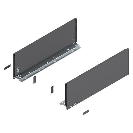 Blum LEGRABOX Pure drawer side, 500 mm, height C, color dark grey „Orion", pair