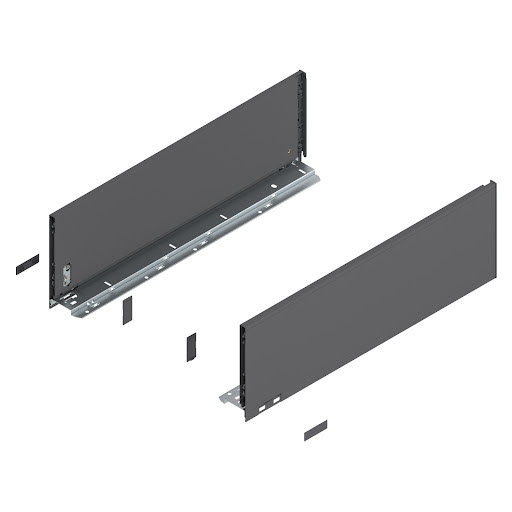 Blum LEGRABOX Pure drawer side, 550 mm, height C, color dark grey „Orion", pair