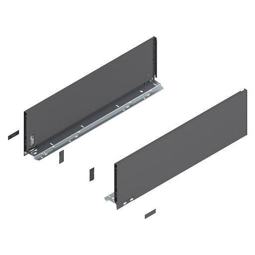 Blum LEGRABOX Pure drawer side, 600 mm, height C, color dark grey „Orion", pair