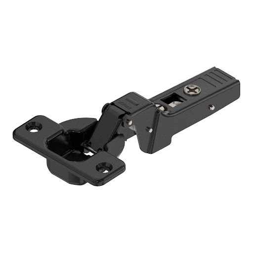 Blum CLIP TOP hinge for thick door (max.32mm) 95°, dual application, unsprung, screw-on, ONYX