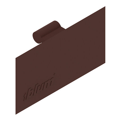Blum Lentyninės sąvaržos (40.4001) dangtelis su logotipu BLUM, tamsiai rudas