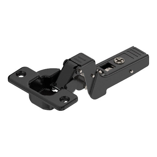 Blum CLIP TOP hinge for thick door (max.32mm) 95°, inset application, unsprung, screw-on, ONYX