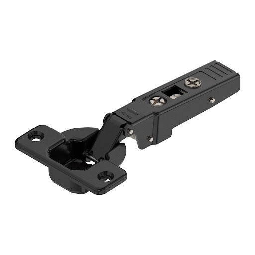 Blum CLIP TOP hinge for thick door (max.32mm) 95°, overlay application, unsprung, screw-on, ONYX