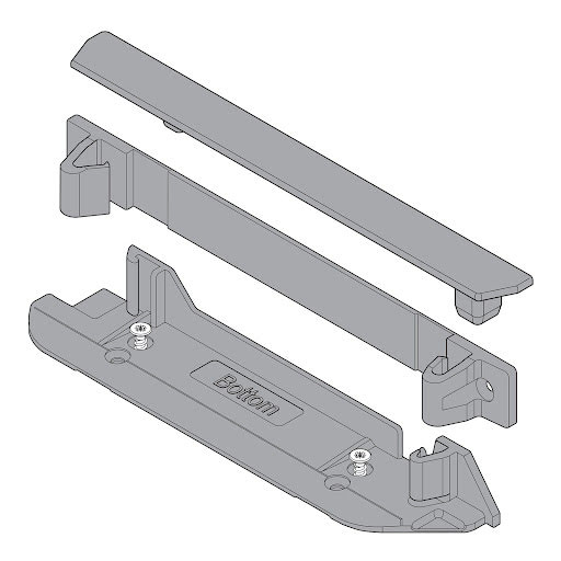 Blum SERVO-DRIVE bracket profile adapter vertical, fasten to the back