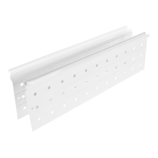 Riex NX40 Set of 2 raised sides for drawer with 2 round railings, 204/450 mm, white