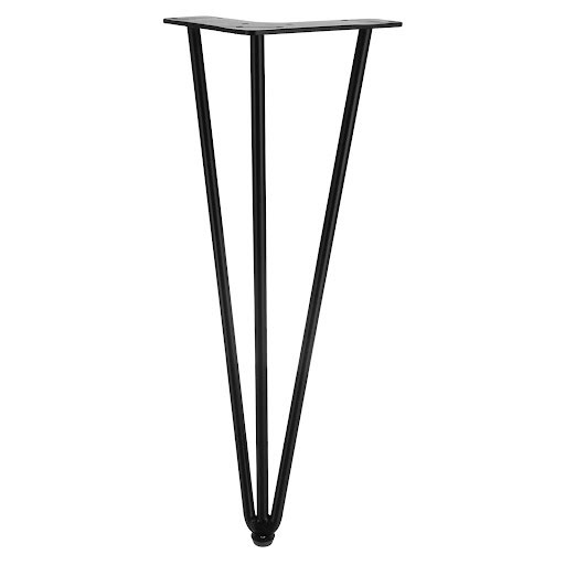 Riex GS43 Furniture leg H400, matt black