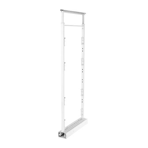 Riex GX53/GX58 Colonne armoire coulis., cadre avec coulisses et fix. porte, 1250-1400 mm, blanc