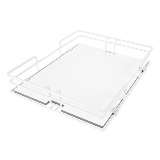 Riex GX58 Panier pour armoire coulissante, fond plein, 400 mm, blanc