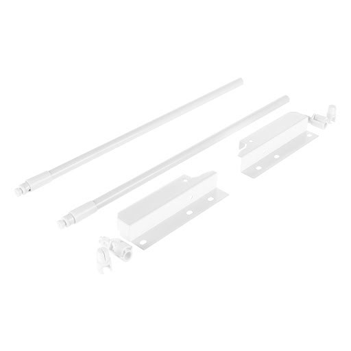 Riex NX40 Lades Hoogte 140 mm - 400 mm, 2 ronde relings, Wit