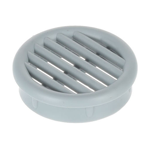 Riex GV23 Grille conduit d'aération, H10, D35, gris