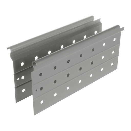 Riex NX40 Set of 2 raised sides for drawer with 2 round railings, 204/300 mm, grey