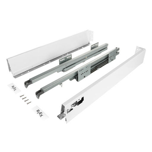 Riex NX40 Double wall slide, basic drawer, 86/550 mm, white
