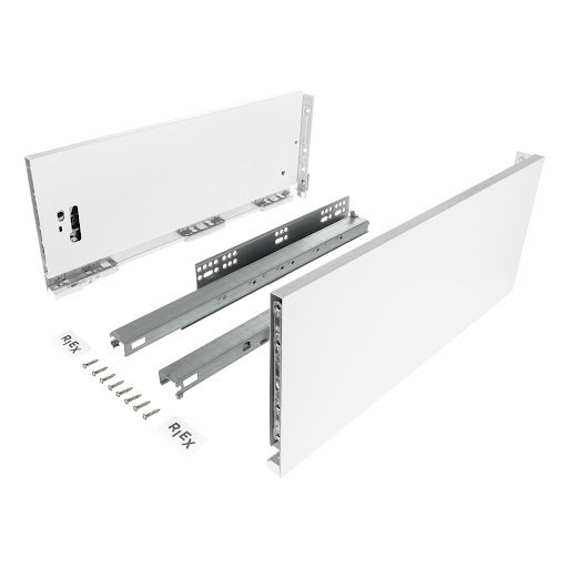 RiexTrack Double wall slide, 185/450 mm, white